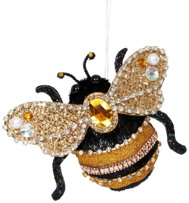 Jeweled Bee Ornament -4.5 Inches