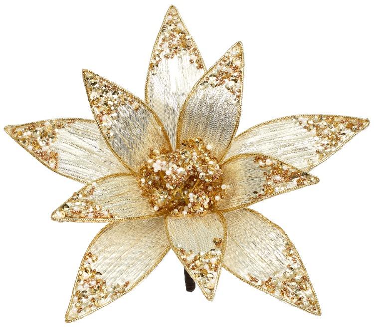 Glimmer Poinsettia- 6.5 Inches