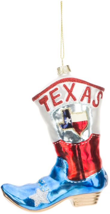 Grand Texas Boot Ornament - 4.5 Inches