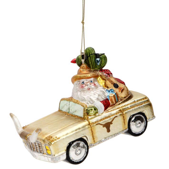 Long Horn Car Ornament - 3 Inches