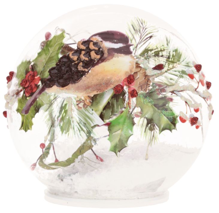 Berry Bird Lighted Table Top - 5 Inches