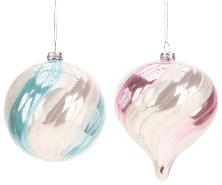 Peppermint Ornament, Assortment of 2 - 4 Inches