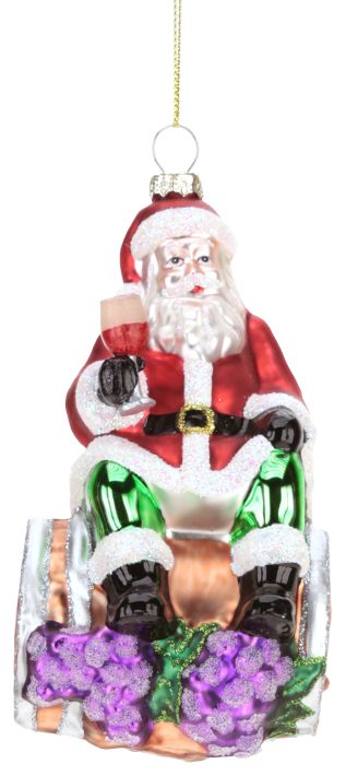 Celebration Santa Ornament - 6 Inches