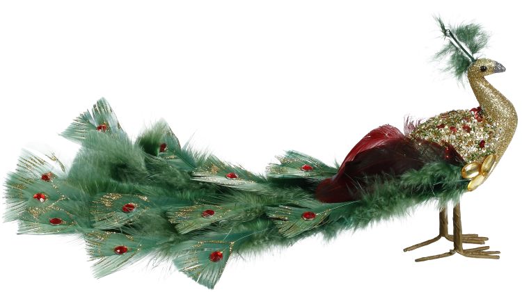 Bejeweled Peacock - 6 Inches