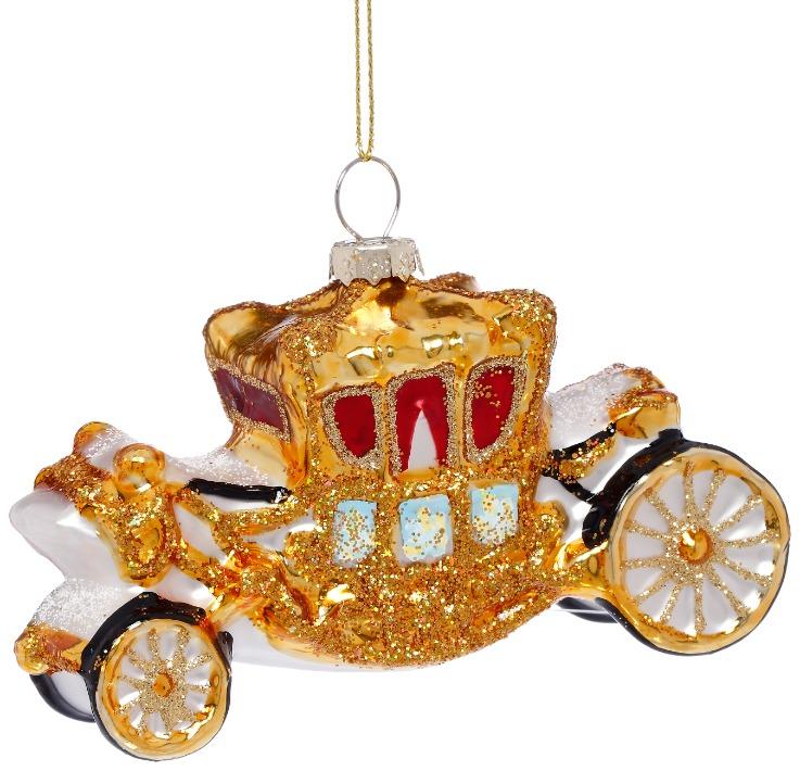 Gold Carriage Ornament - 3 Inches
