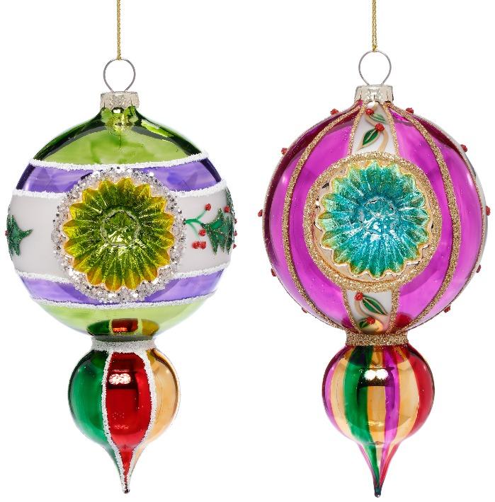 Multi Drop Ornament, Assortment of 2 - 7 Inches