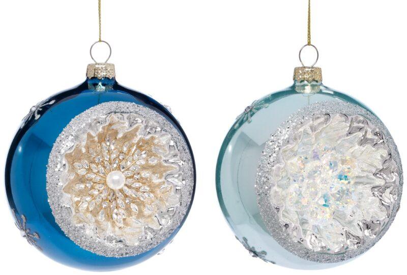 Reflective Ball Ornament, Box of 6 - 4 Inches