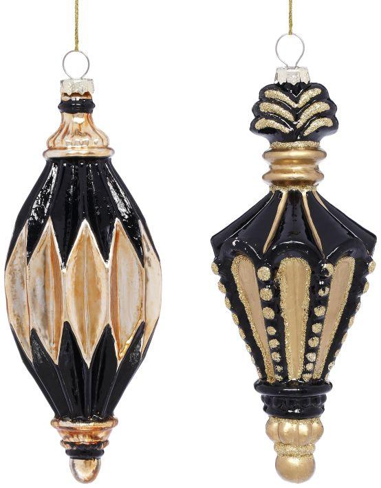 Baroque Finial Ornament, Assortment of 2 - 7 Inches