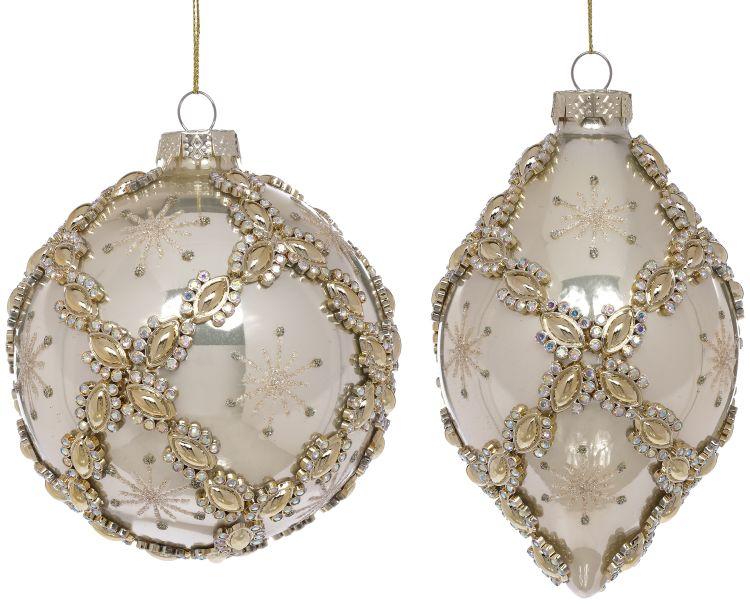 Vine Scroll Ornament, Box of 6 - 4 Inches