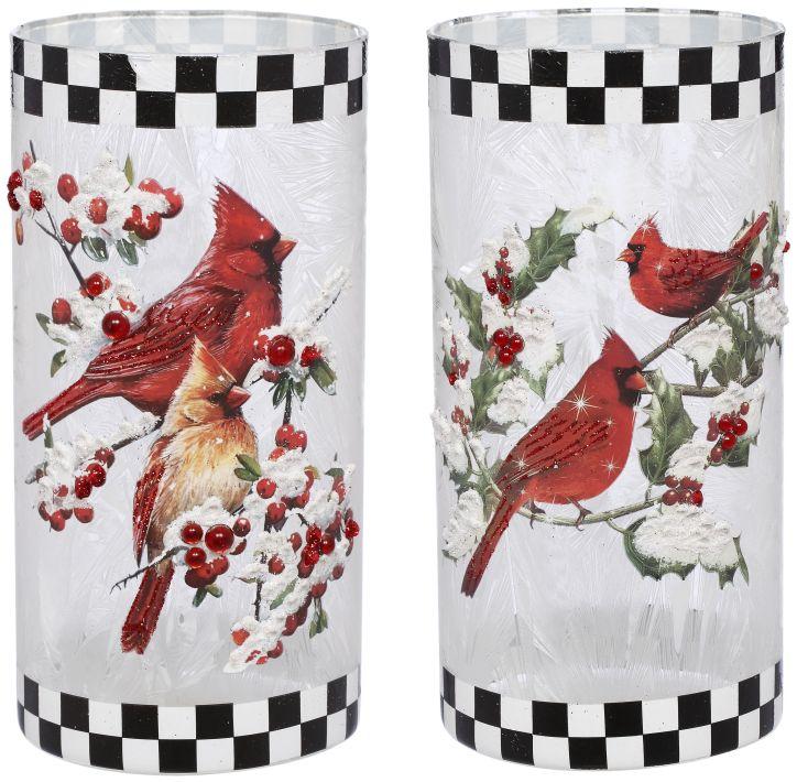 Cardinal Berry Décor, Assortment of 2 - 8 Inches