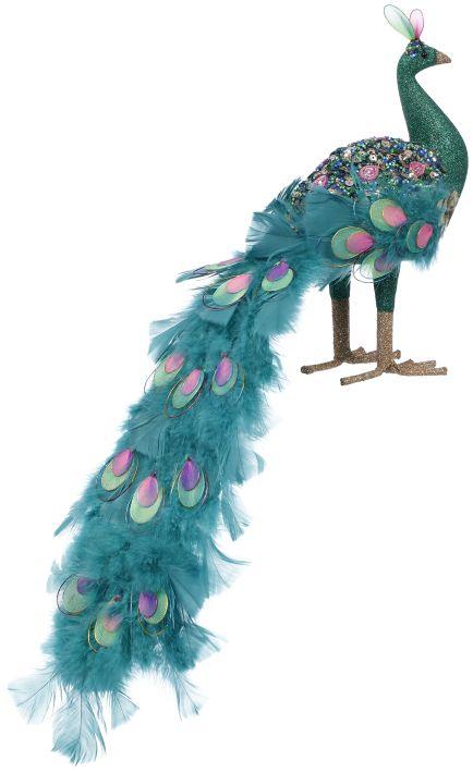 Glamorous Peacock - 17 x 9.5 Inches