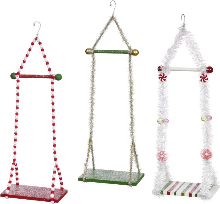 Single Elf Swing, Medium - 9x18 Inches - Assortment of 3