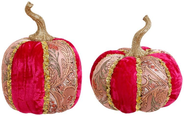 Velvet Pumpkin Damask, Assortment of 2-7-9 Inches