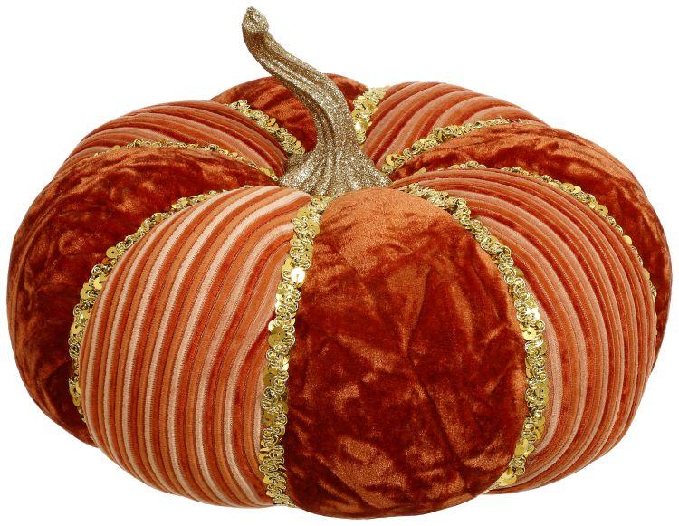 Velvet Pumpkin, Orange-11.5 x 8.5 Inches