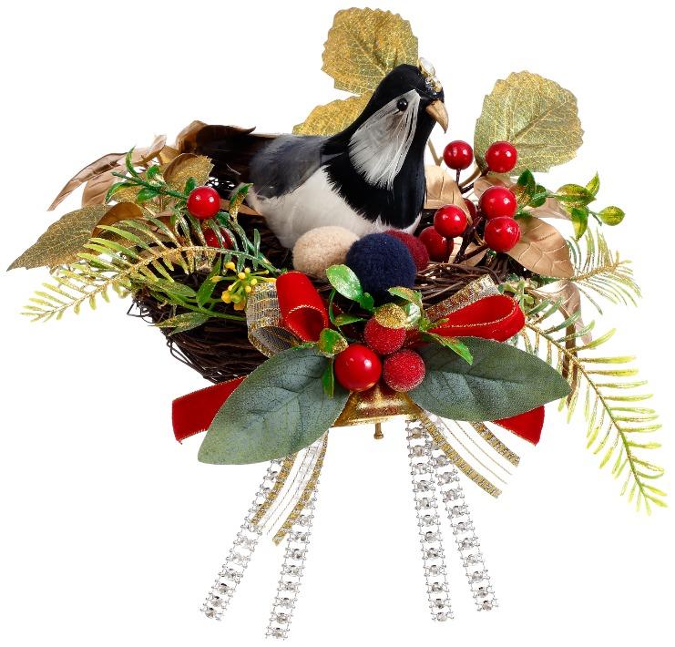 Whimsical Bird Nest -9 x 5 Inches