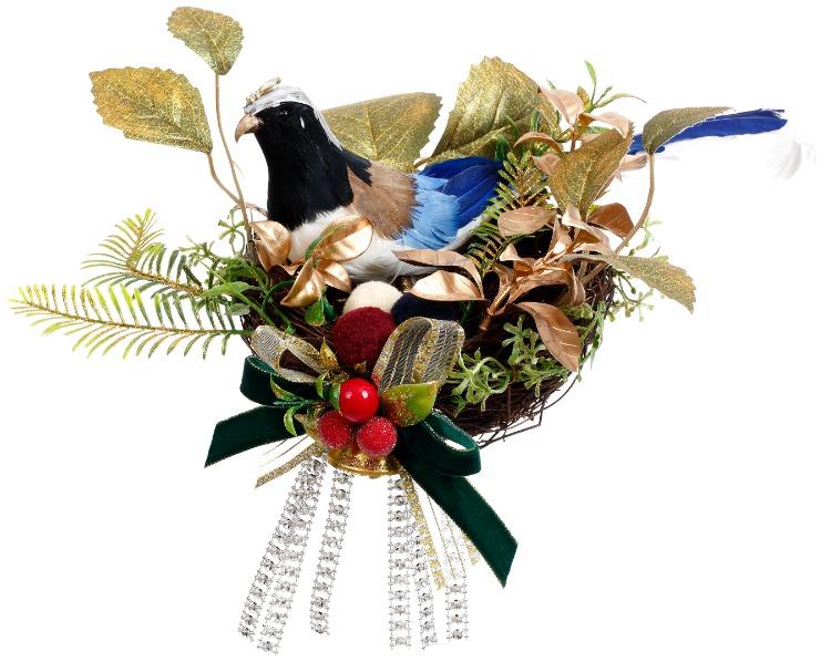 Winter Bird Nes t-10 x 7 Inches