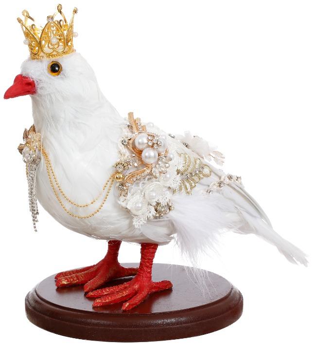 Regal Crowned Bird- 9.5 Inches