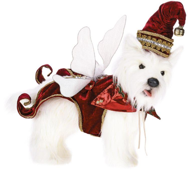 FESTIVE DOGGIE COAT & HAT, LARGE