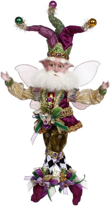 Mardi Gras Fairy, Small - 11 Inches