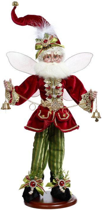 5 Golden Rings Fairy on Base - 21 Inches