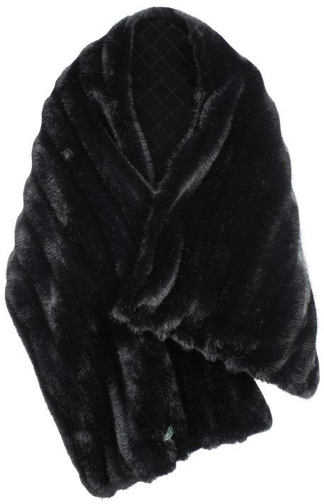 Scarf, Black - 17 x 64.5 Inches
