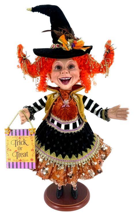 Trick or Treat Elf, Medium on Base - 22 Inches