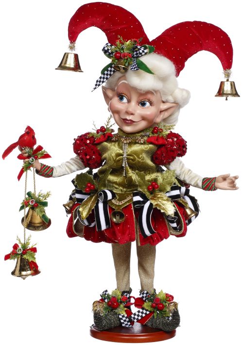 Holly Belle Elf On Base, Medium -