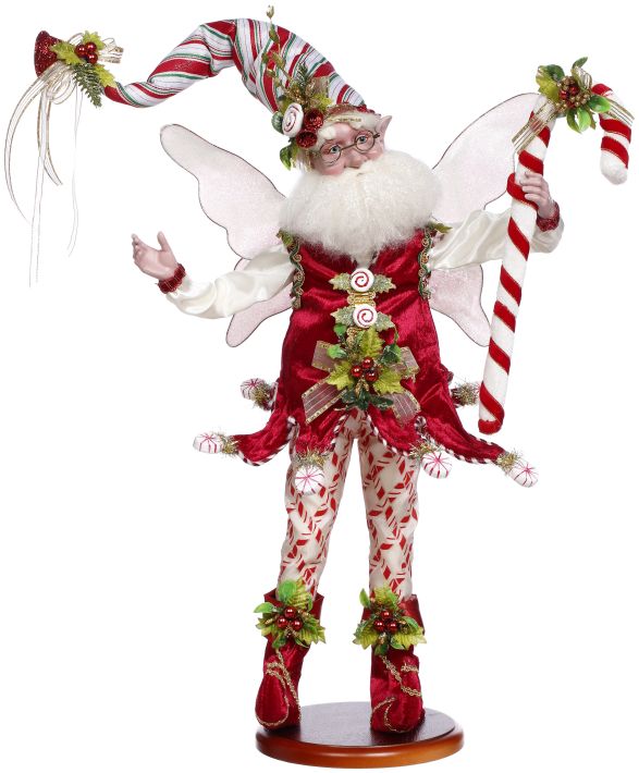 Candy Cane Fairy on Base -
