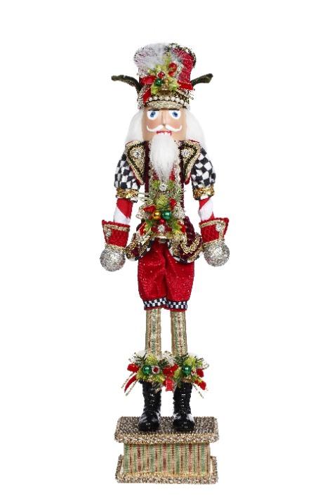 North Pole Checkered Nutcracker, Small -