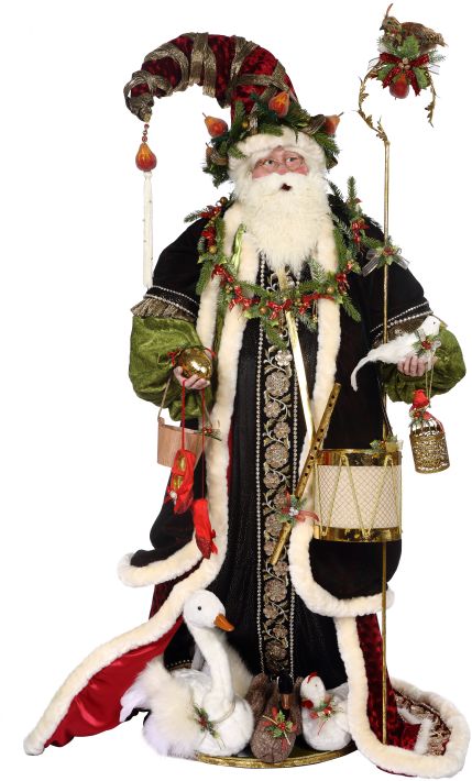 Twelve Days Of Christmas Santa - 58 Inches