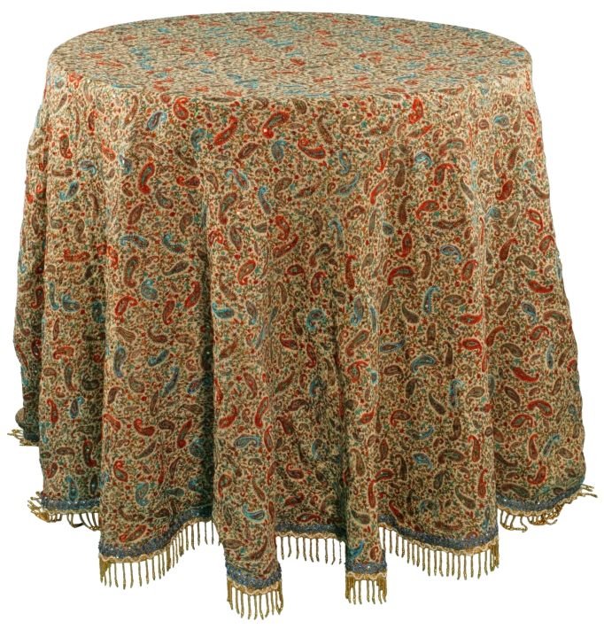 Louie XVI Tablecloth, Round - 96 Inches