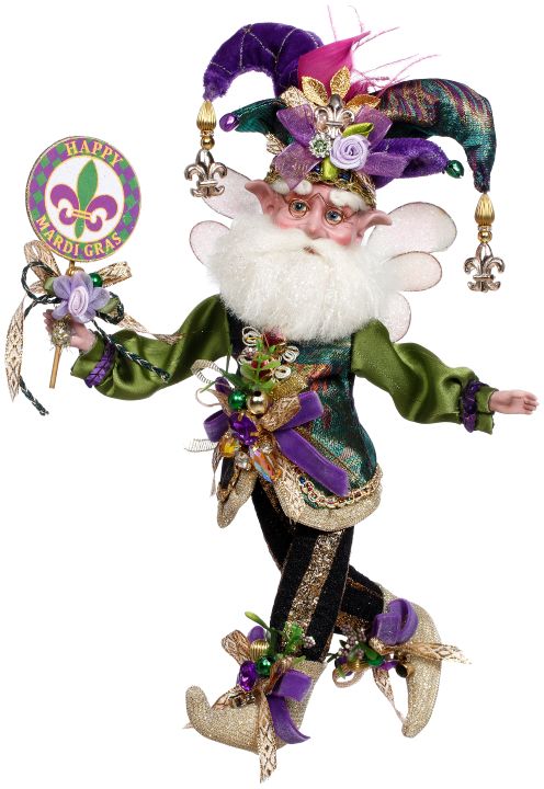 Mardi Gras Fairy, Small - 9 Inches