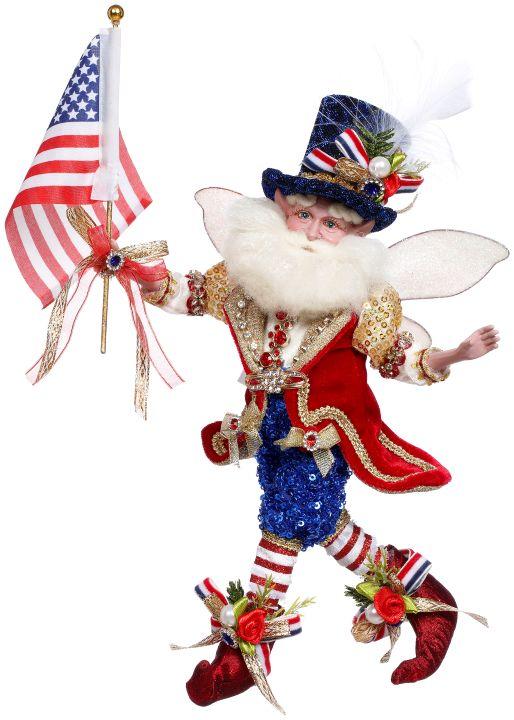 Flag Bearer Fairy, Small - 9 Inches