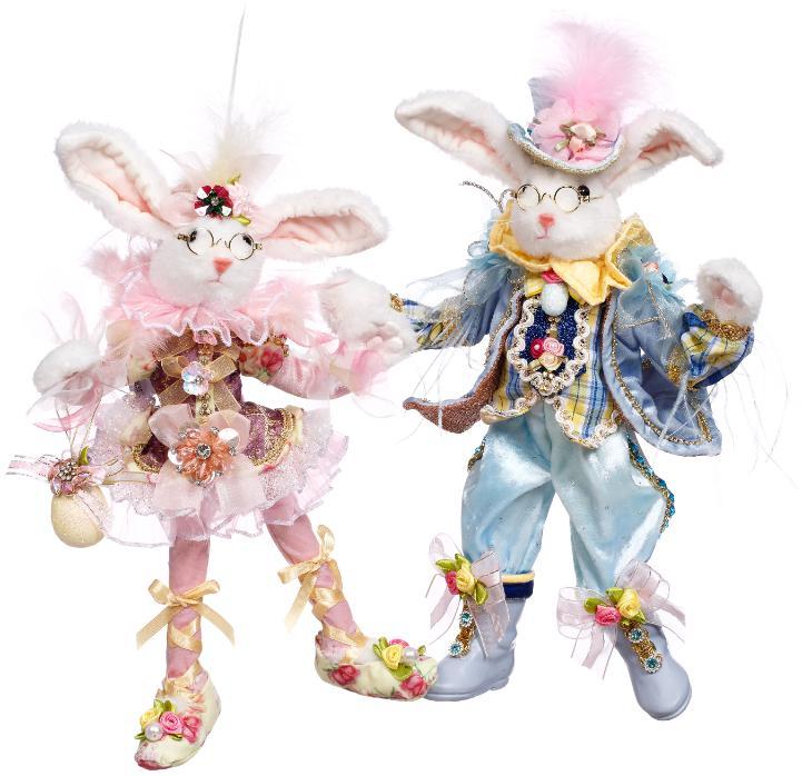 Mr. & Mrs. Harvey Cottontail t, Small, Assortment of 2 - 12 Inches
