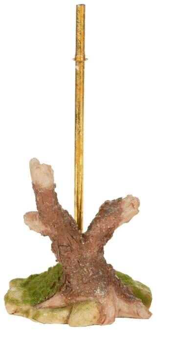 Wood And Grass Stand, Large - 12 Inches