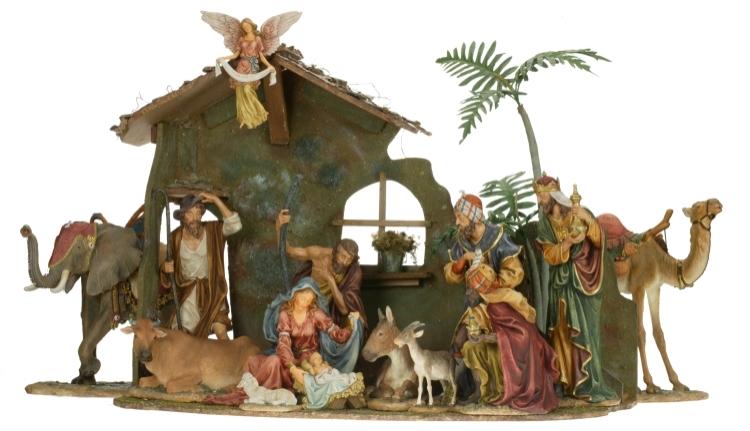 Da Vinci Nativity Scene - 2 To 25 Inches, Set Of 17