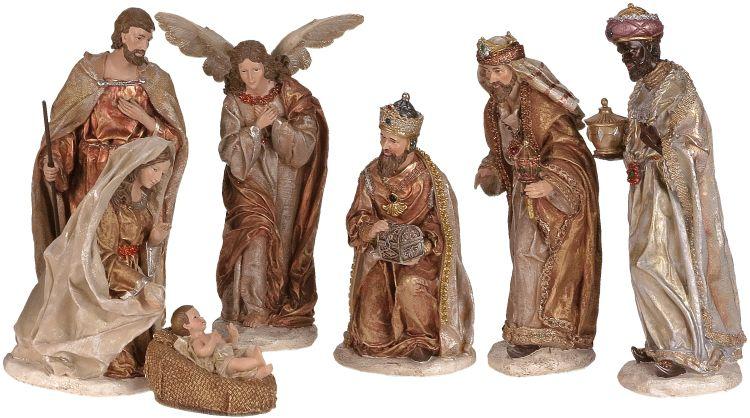 Nativity, Set Of 7 - 12 Inches