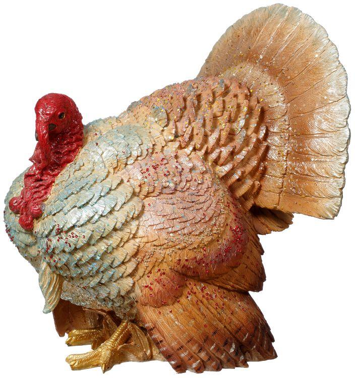 Harvest Turkey Decor - 18.5 Inches