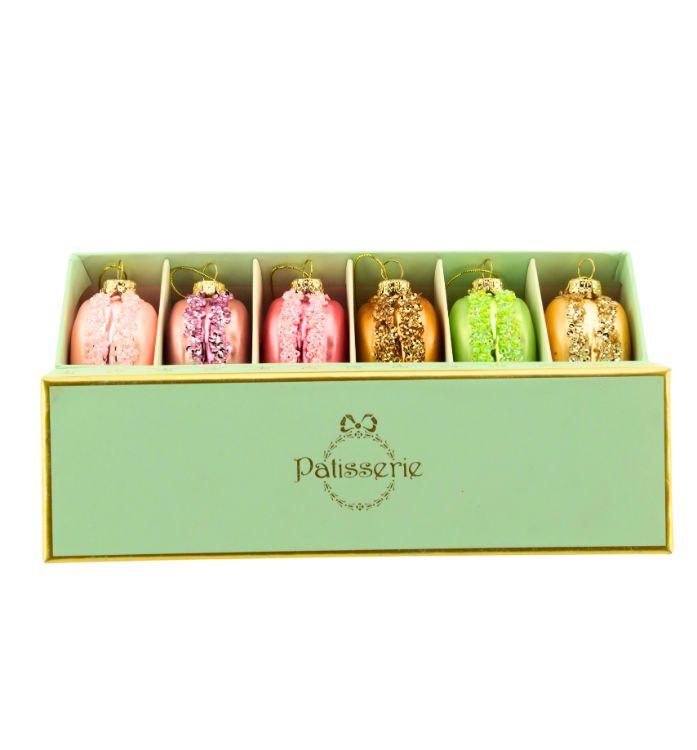 Macaron Ornament, Box of 6 - 3 Inches