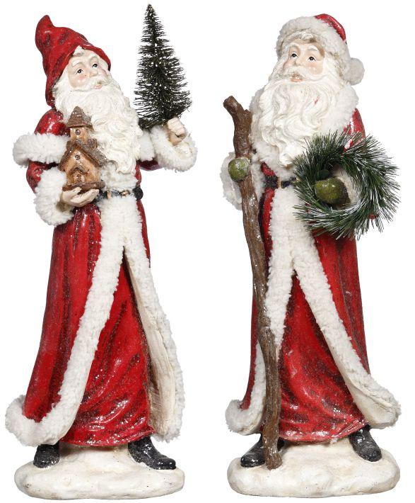 Traditional Santa, Assortment of 2 - 15 Inches
