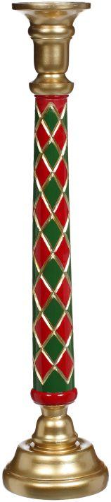 Christmas Harlequin Candle Holder , Large -34.5 Inches