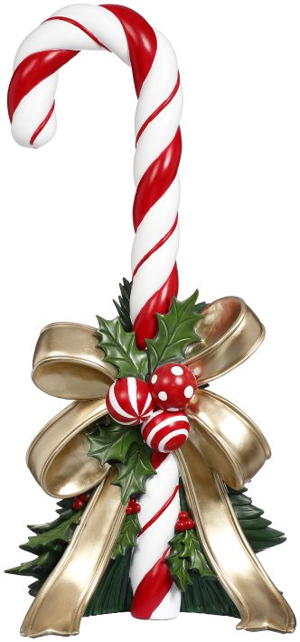 Candy Cane with Bow Tabletop, Large - 35.5 Inches