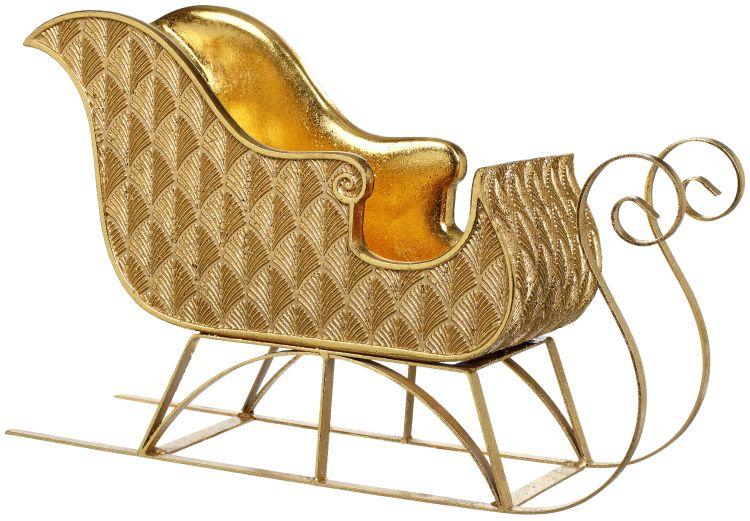 Art Deco Sleigh Decor - 15 x 10.5 Inches