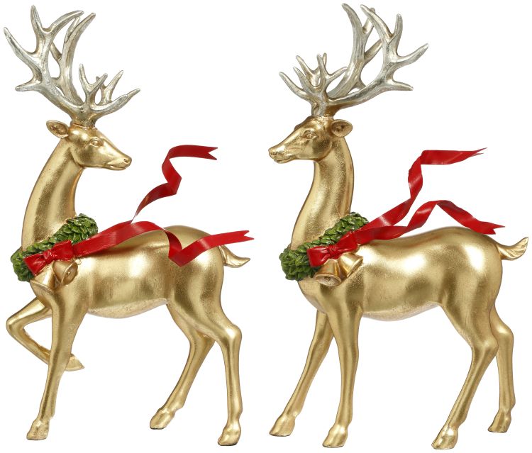 Holiday Deer Head Back - 13 Inches