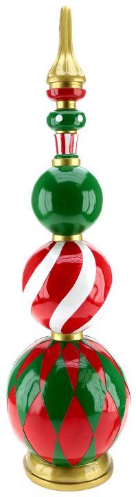 Merry Holiday Finial Tower - 43 Inches