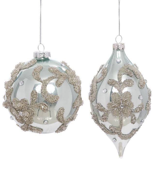 Fleur Ornament, Assortment of 2 -4 Inches