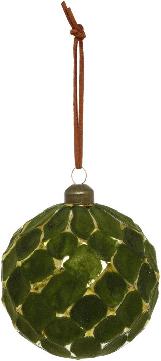 Harlequin Ball Ornament - 4 Inches