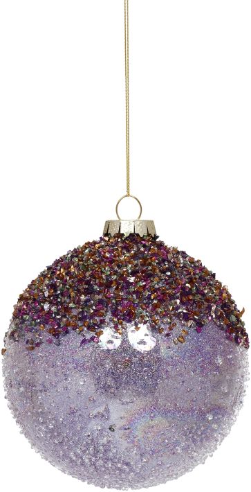Sequin Flowing Ball Ornament - 4 Inches