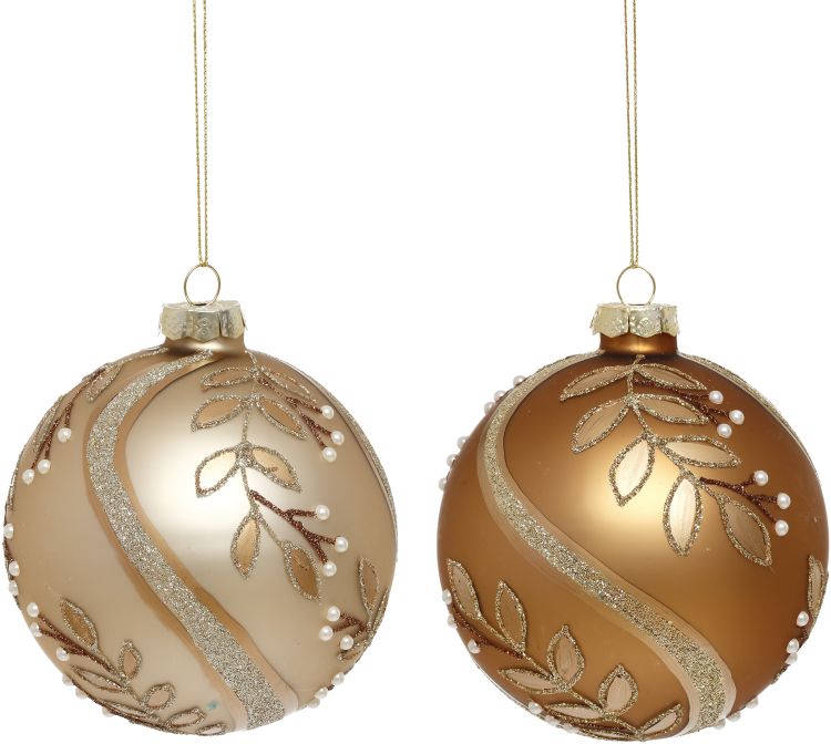 Antique HollyBall  Ornament, Assortment of 2 - 4 Anches