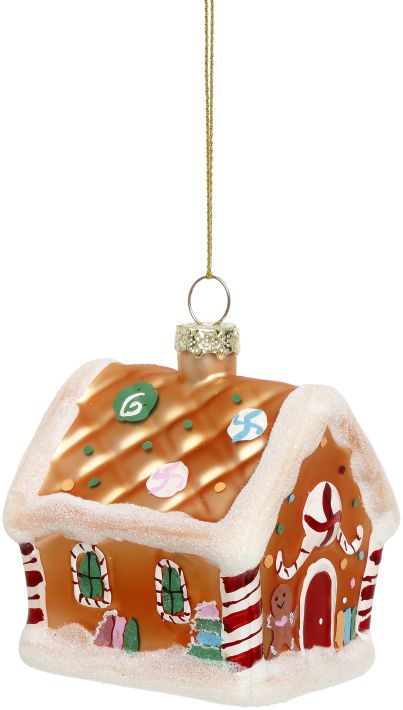 Ginger Bread House Ornament - 4 Inches
